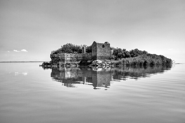 Fortress and Prison Grmozur on the Lake Skadar in Montenegro