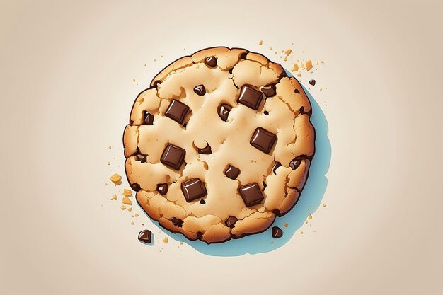 Photo fortuna cookie illustration with empty space