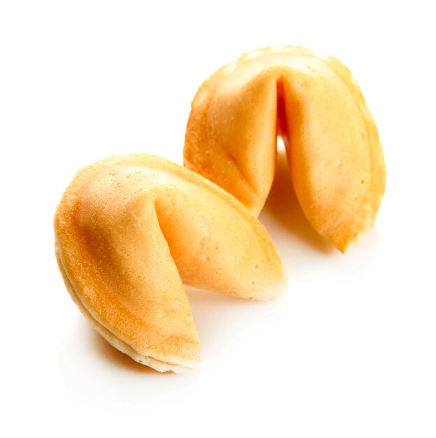 Fortune cookies isolated on white