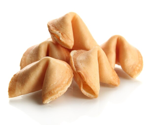 Fortune cookies isolated on white