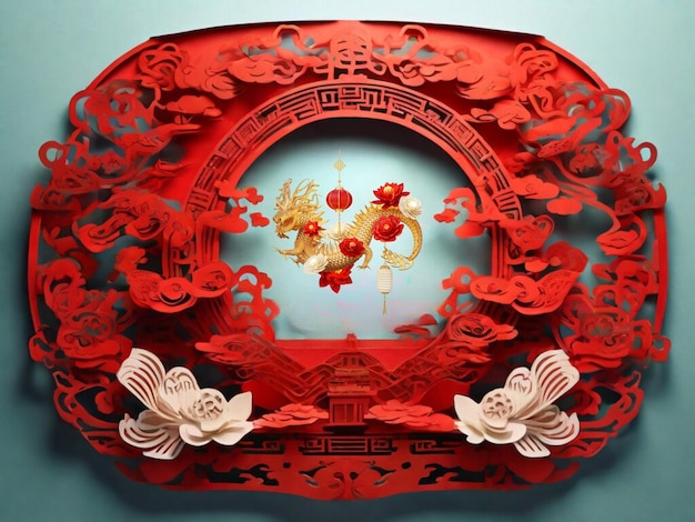 Photo fortune in red a new year blessing