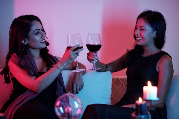 Fortune Tellers Drinking Wine