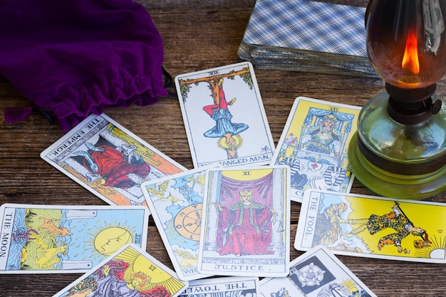 fortunetelling with tarot cards