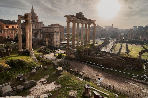 The forum at dawn