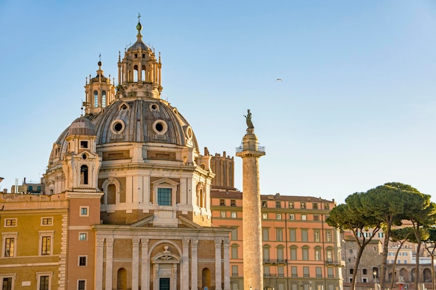 Forum Traian church in Rome