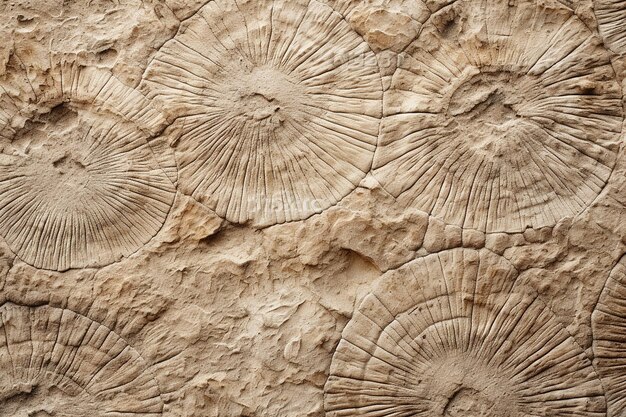 선사시대 주제 를 위한 화석 흔적 종이 질감