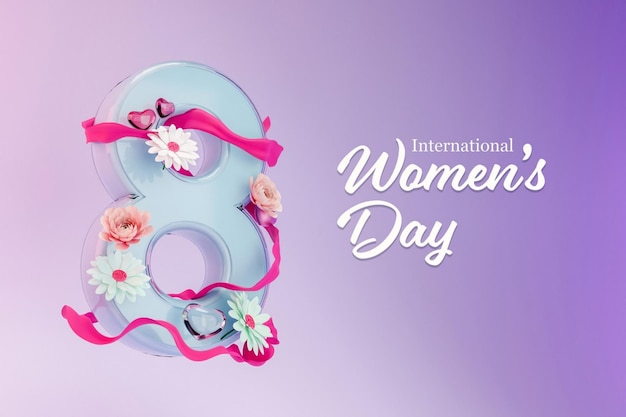 Foto bloemen vrouwen dag behang