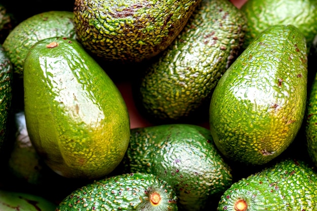 foto bovenaanzicht van avocado-achtergrond