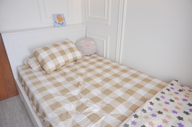 Foto de slaapkamer voor kinderen, moderne witte slaapkamer voor kinderen