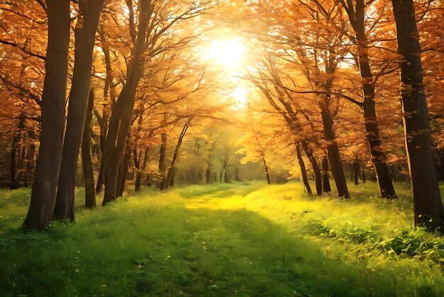 Foto foto digitale kunstwerk groene natuur