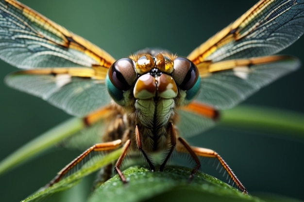 Foto foto dragonfly close-up opname