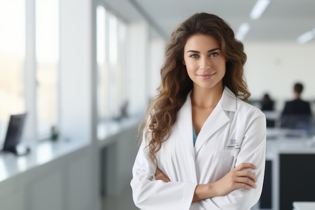 Foto een dokter in het ziekenhuis