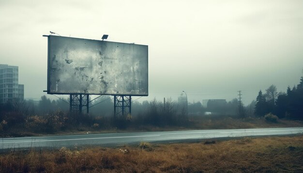 Foto een lege lege billboard reclameposter