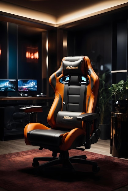 foto elegante gamingstoel op de luxe kantoorruimte