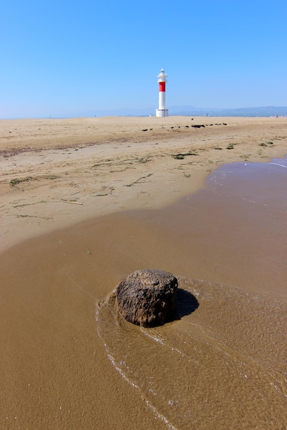 Foto fangar vuurtoren in de ebrodelta