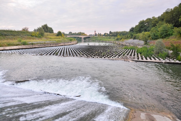 Foto Foto van de prachtige wilde rivier de Brenta in Noord-Italië