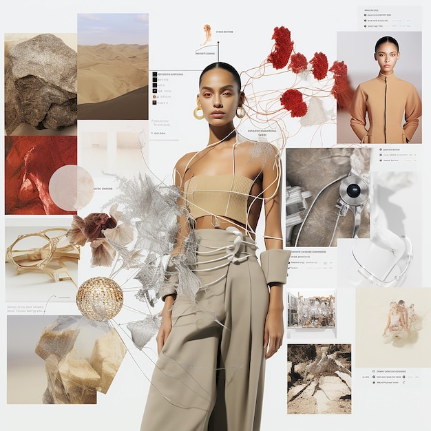 foto glamoureuze modeweken collage womenstyle gegenereerd door AI