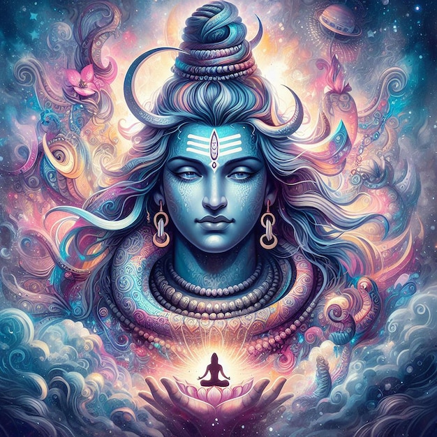 Foto foto god lord shiva generatieve ai