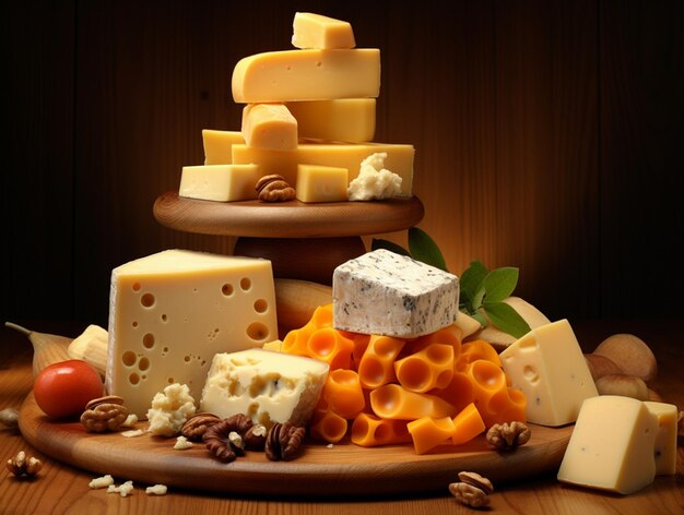 Foto heerlijke stukjes kaas