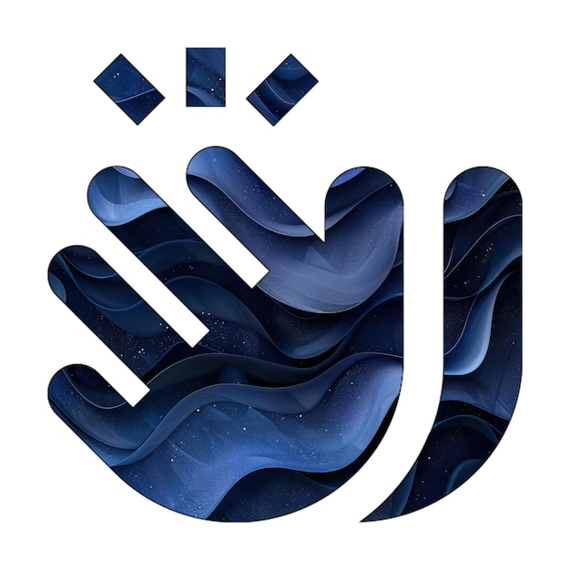foto iconen handen klappen blauwe gradiënt achtergrond stijl ontwerp