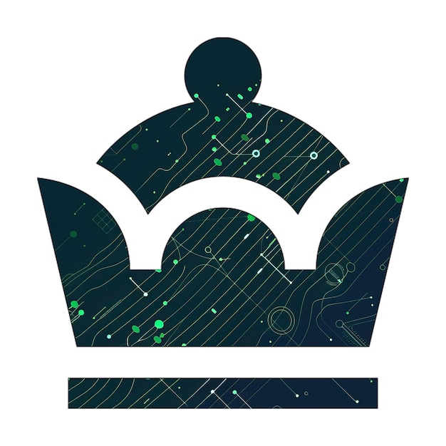 foto iconen schaak koningin icon groen technologie textuur