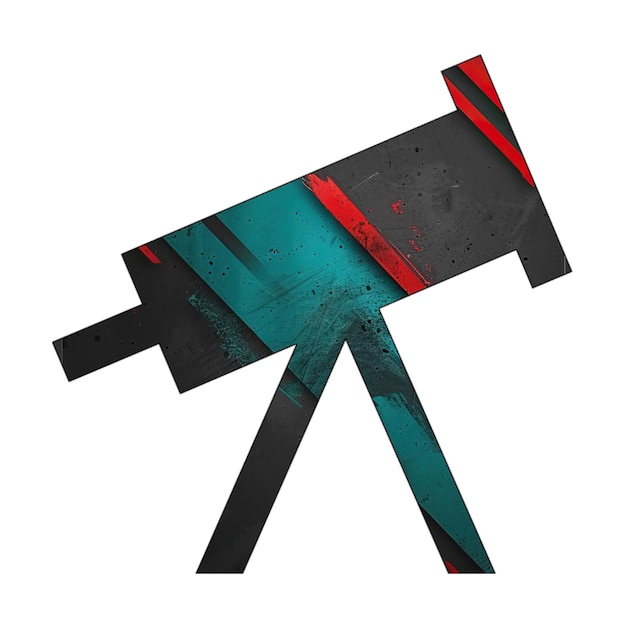 Foto foto iconen telescoop icon diagonaal zwart groen rood