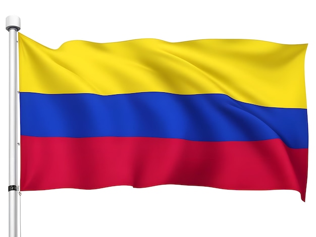 Foto illustratie een Colombiaanse vlag achtergrond generatieve ai