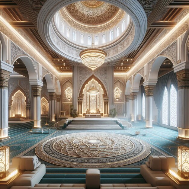 foto in de beroemde Sheikh Zayed Grand Mosque UAE