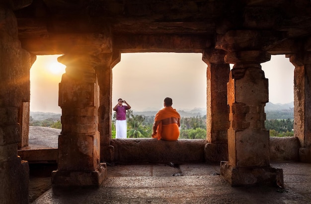 Foto in de Hampi-tempel