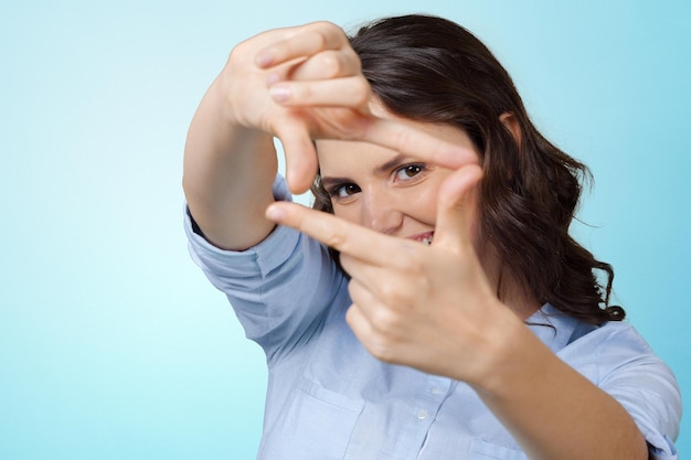 Foto inlijsten van de vrouw