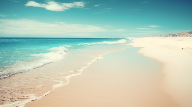 Foto lege strandachtergrond in de zomer