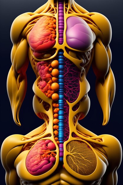 Foto foto menselijk orgaansysteem biologische foto