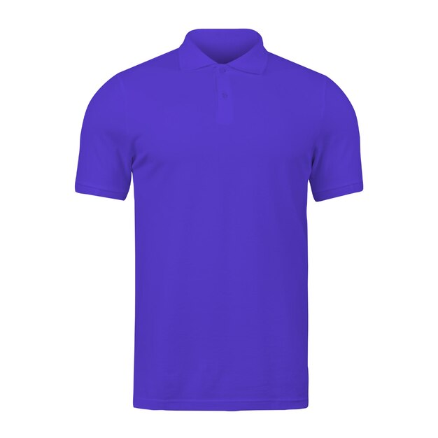 Foto realistische iris kleur polo t-shirt mockup