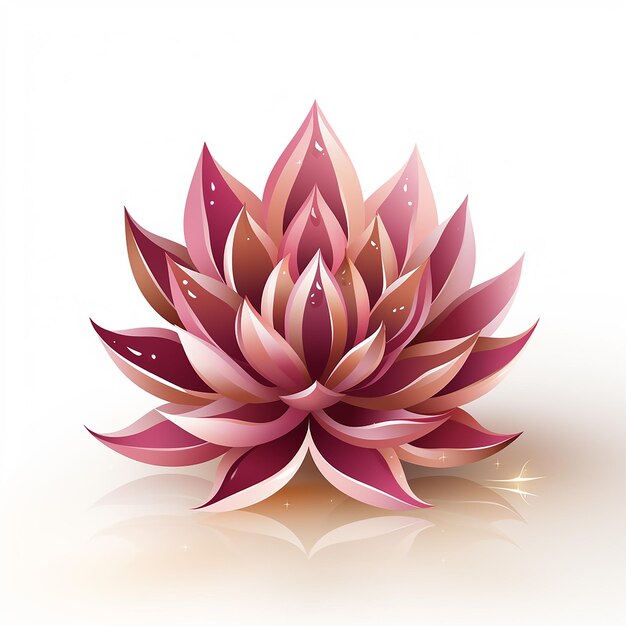 Foto Roze lotusbloem achtergrond 3d render illustratie
