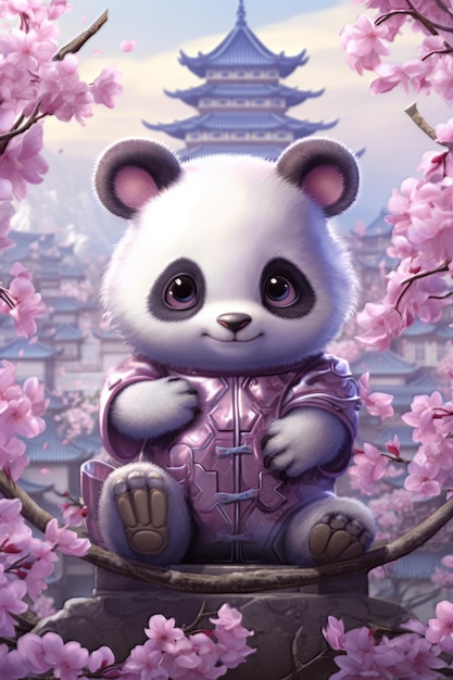 Foto schattige babypanda