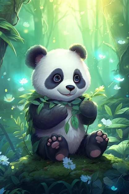 Foto schattige babypanda