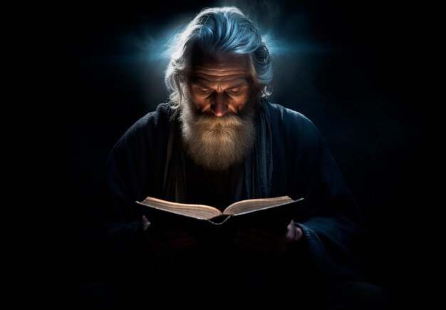 foto spiritualiteit en religie handen samengevoegd in gebed over een heilige bijbel