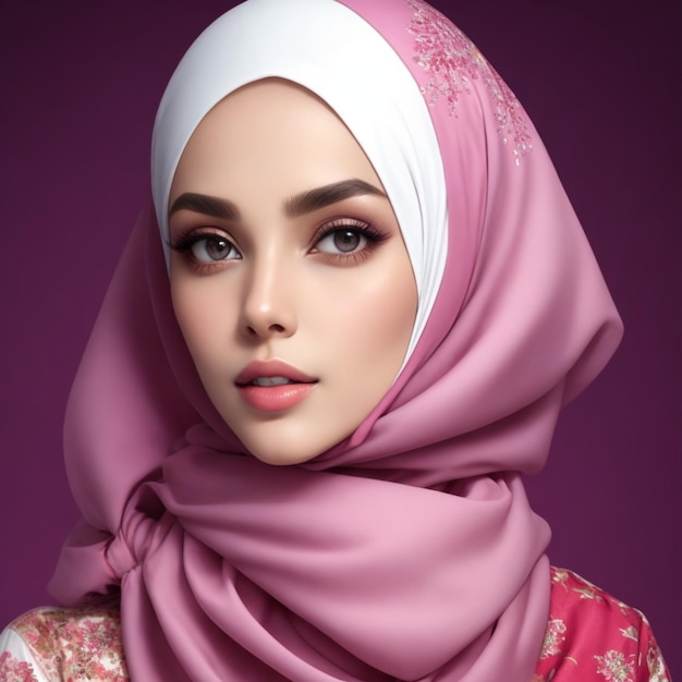 foto tijdschrift schoonheid ad stijl hijab bloem 28