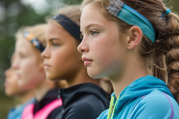 Foto foto van activiteit tracker app voor meisjes