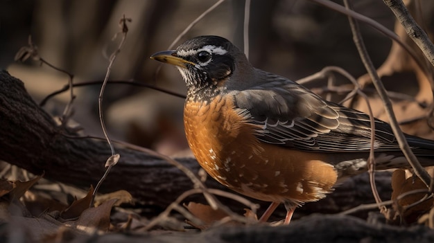 Foto van Amerikaanse Robin-vogel