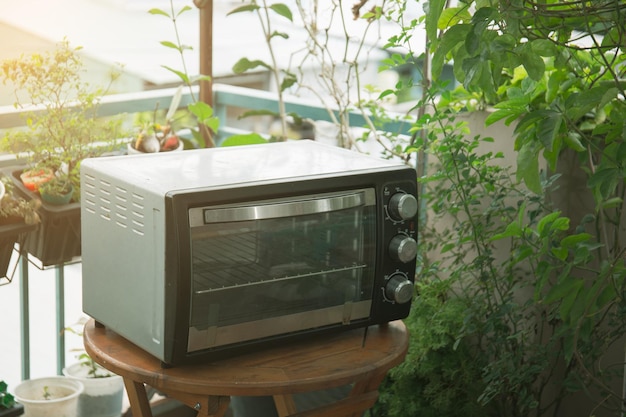 Foto van de bakoven in de tuin