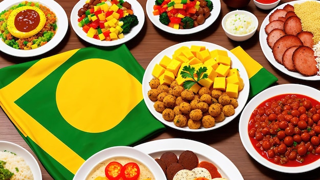 Foto foto van de beroemde braziliaanse traditionele keuken