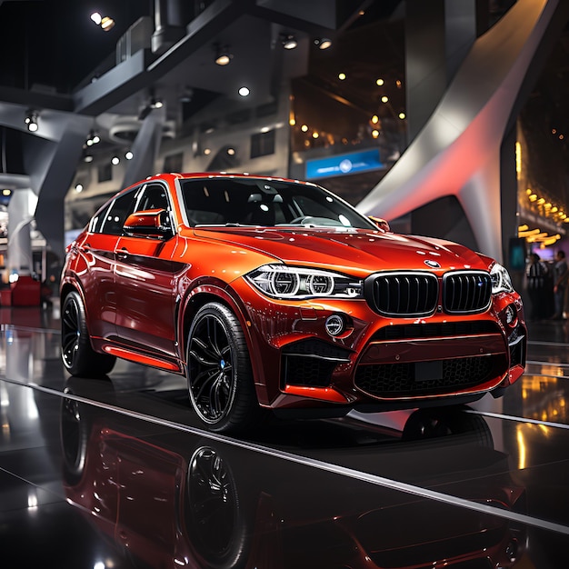 Foto van de BMW X6M automotive show cinematic framing photorealisitc