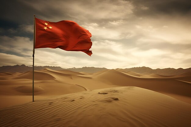 Foto foto van de chinese vlag