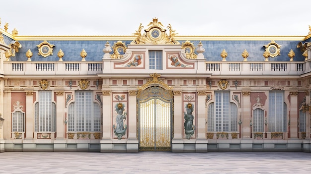 Foto van de kamer met het interieur van het Paleis van Versailles Frankrijk