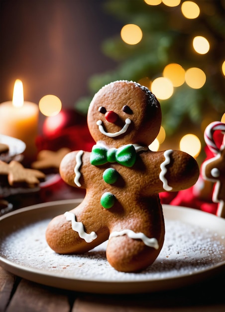 Foto van de kerst Gibgerbread man koekjes