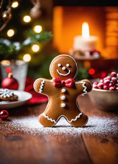 Foto van de kerst Gibgerbread man koekjes