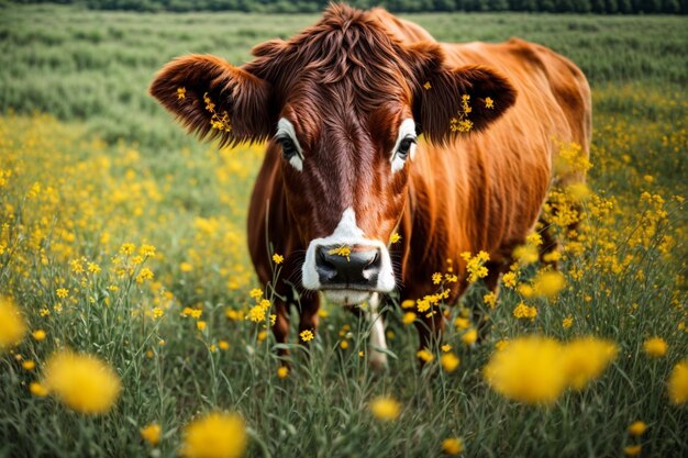 foto van de koe op de boerderij