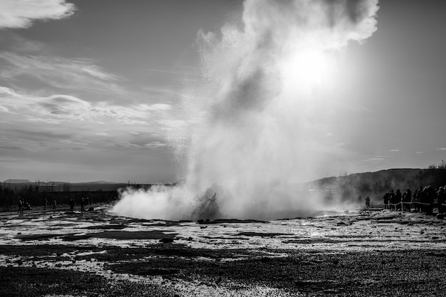 Foto van de prachtige natuur van IJsland voor landschap