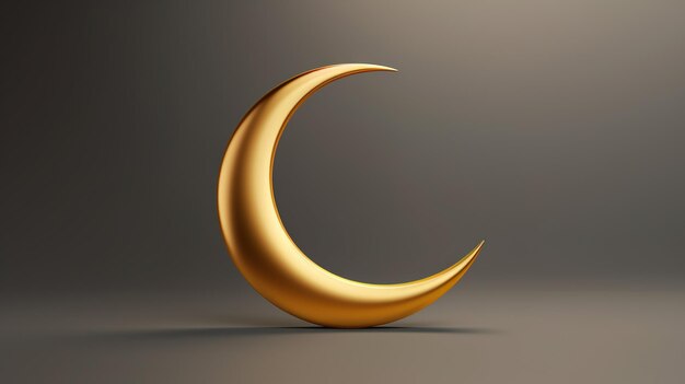 Foto van de prachtige Ramadan Kareem gouden halve maan